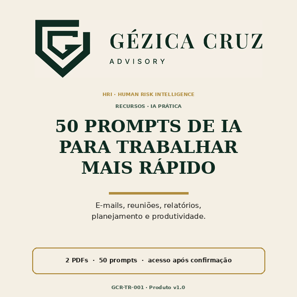 Capa de 50 Prompts de IA para Trabalhar Mais Rápido